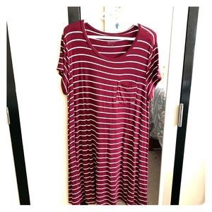 Arizona Jeans Co. Striped T Shirt Dress